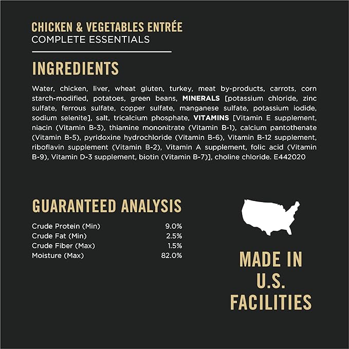 Purina Pro Plan High Protein Dog Food, Wet Dog Food Variety Pack, Classic Pate Entrees - (Pack of 12) 13 oz. Cans