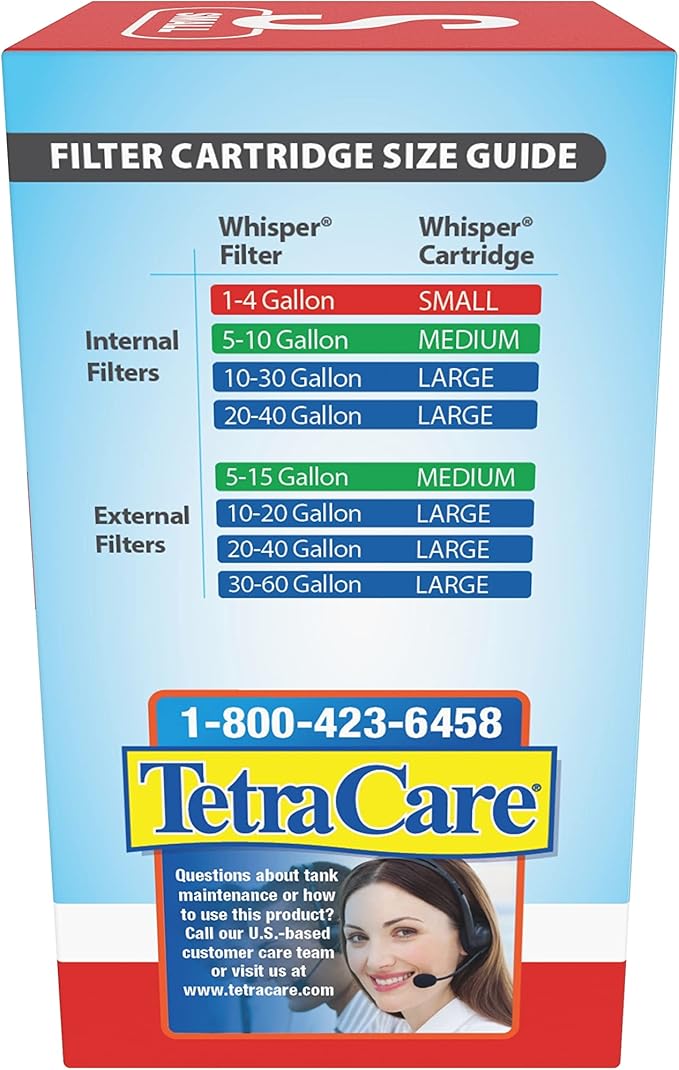 Tetra Whisper Bio-Bag Filter Cartridges For Aquariums - Ready To Use Small