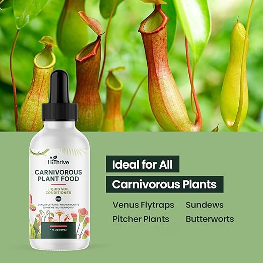 4oz Carnivorous Plant Food & Venus Fly Trap Food - Feeds up to 500 Times, Tropical Plant Fertilizer for Carnivorous Plants, Premium Liquid Carnivorous Plant Fertilizer & Feeding Supplement for Growth