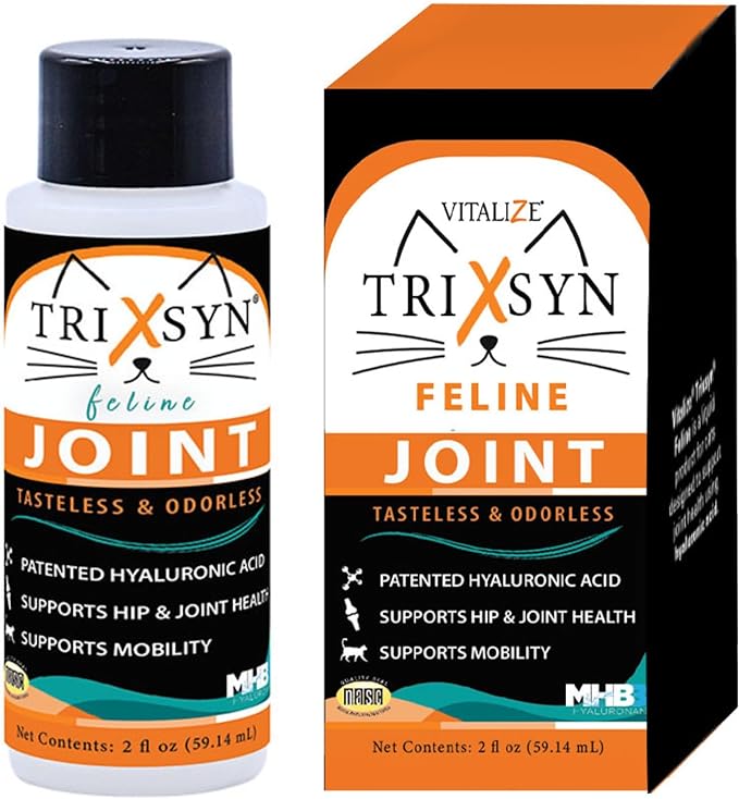 Feline - Naturally Alleviate Discomfort, Promote Healthy Joints, Support Mobility and Cartilage Function for Cats- Patented MHB3 Hylauronan Liquid Formula