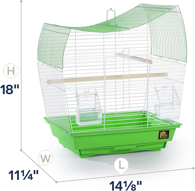 Prevue Pet Products South Beach Wave Top Bird Cage, Lime Green (SP50081)