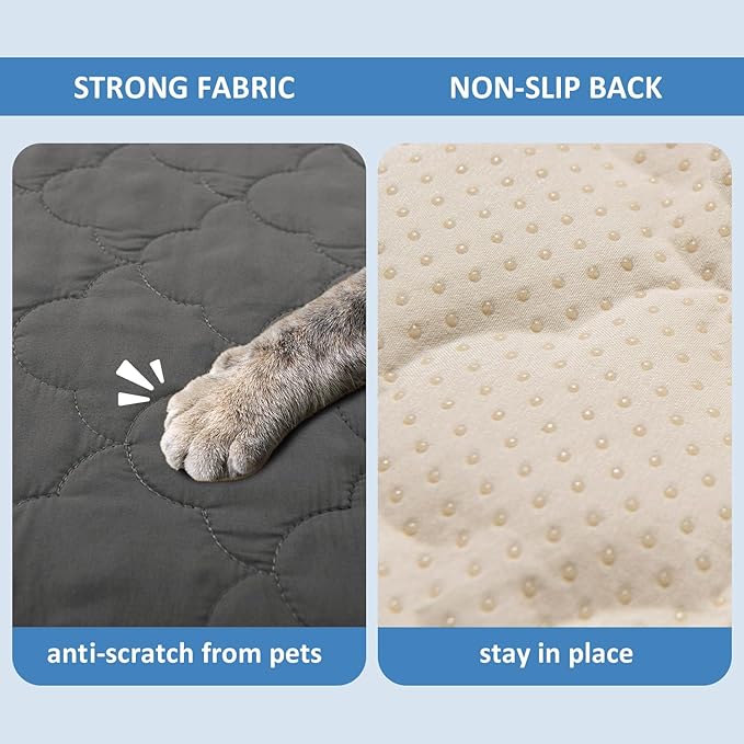 CHHKON Dog Bed Covers Replacement Washable Waterproof Pet Puppy Bed Cover for Dog, Cover Only (Dark Grey,20x15x6 inch)