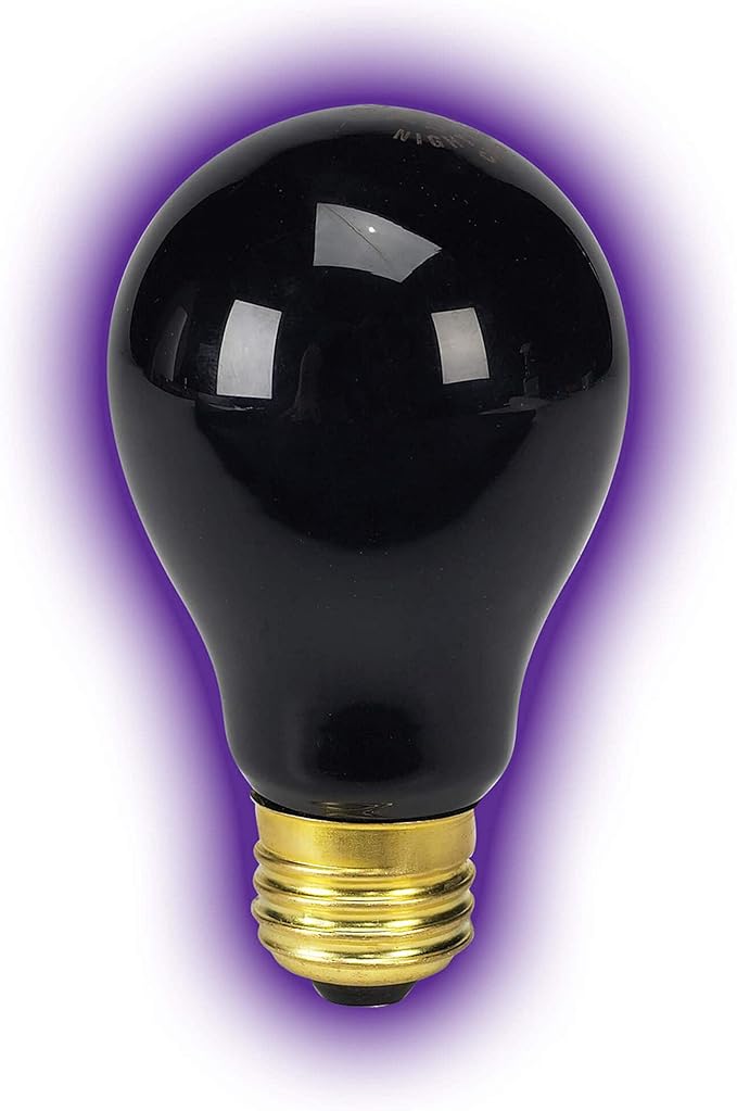 Zilla Reptile Terrarium Incandescent Heat Bulb, Night Black, 75 Watts, 1 Count (Pack of 1)