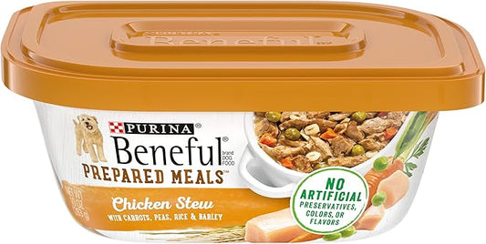 Purina Beneful Gravy Wet Dog Food, Prepared Meals Chicken Stew - (8) 10 oz. Tubs