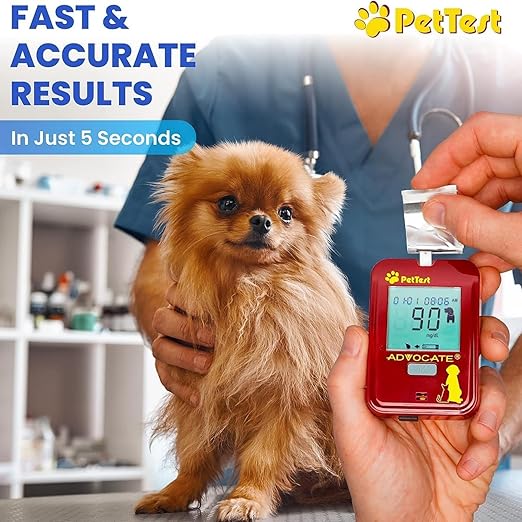 PetTest Glucose Monitoring Kit for Dogs & Cats - Classic Beginner Diabetic Pet Blood Sugar Check Kit - Includes Classic Glucose Meter, 25 Test Strips, 25 Safety Lancets, Carrying Pouch