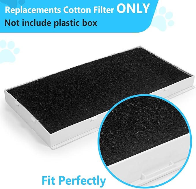 Activated Carbon Filters Pads Compatible with CATLINK Cat Litter Box, Only for Scooper Luxury Pro/Luxury Pro-X/Young/Young Pro-X (6 Pads)