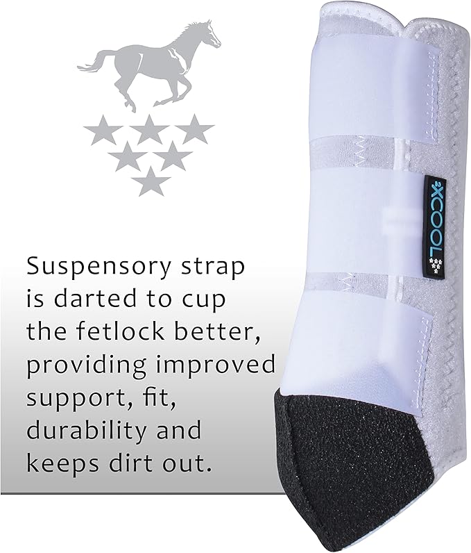 Professional's Choice 2XCOOL Sports Medicine Horse Boots | Protective & Breathable Design for Ultimate Comfort & Durability in Active Horses | Value 4 Pack | Small, Medium, Large