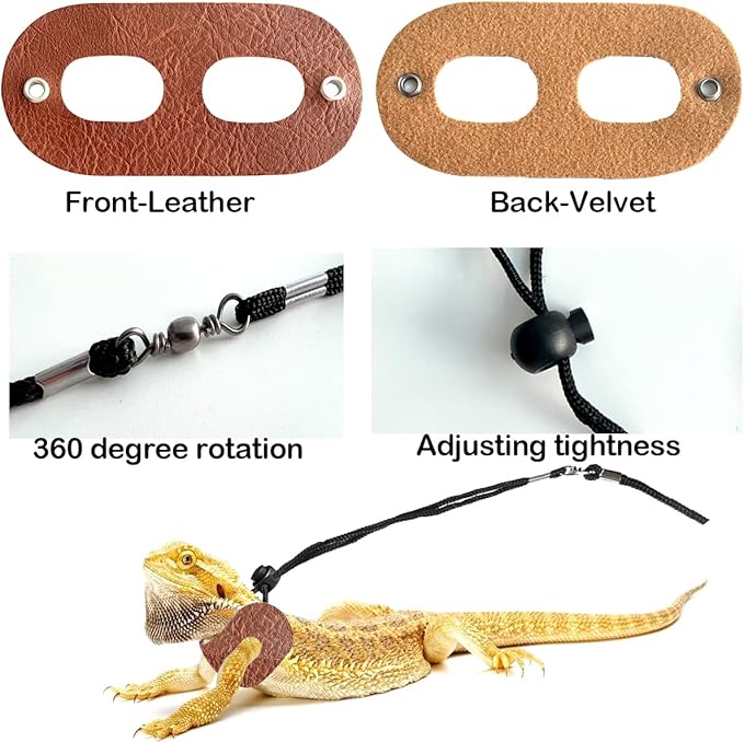 Bearded Dragon Travel Backpack with Harness and Leash Set,Lizard Backpack Travel Carrier,Space Capsule Clear Bubble Window Astronaut Reptile Carrier Backpack, Airline Approved