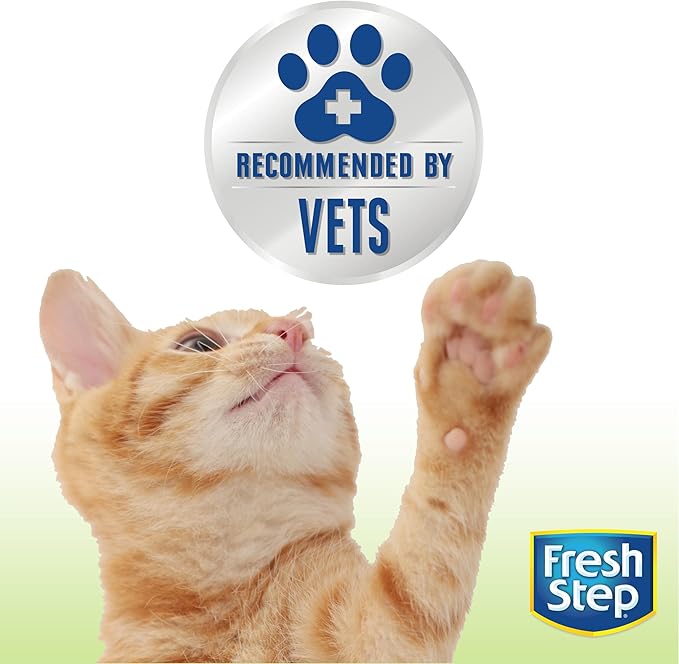 Fresh Step Clumping Cat Litter, Unscented, Advanced Long Lasting Odor Control Kitty Litter with Activated Charcoal, 37 lb