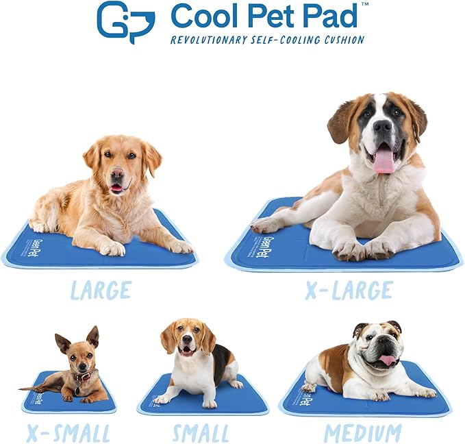 The Green Pet Shop Dog Mat, Extra Large - Pressure Activated Cooling Pad, (80 Plus Lb.) - Non-Toxic Gel, No Water or Electricity Needed for This XL Dog Mat