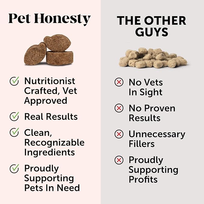 Pet Honesty Allergy Itch Relief for Dogs - Dog Allergy Support Immunity Supplement - Dog Allergy Chews, Probiotics for Dogs, Seasonal Allergies, Skin and Coat Supplement - Peanut Butter (90ct)