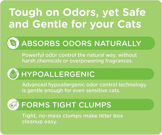 Cat's Pride Lightweight Clumping Litter: Natural - Powerful Odor Control - Unscented, 10 Pounds