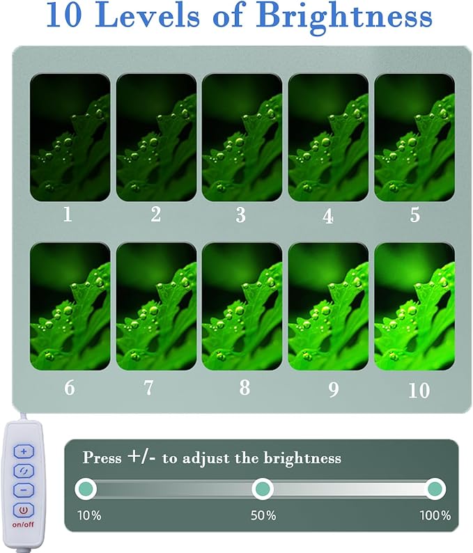 Small Aquarium Light Clip on Fish Tank Light LED USB Full Spectrum Light with Dimmer Multi-Color White+Blue+Red for 1-5 Gal Betta Tank (Adapter NoT included, No Timer)