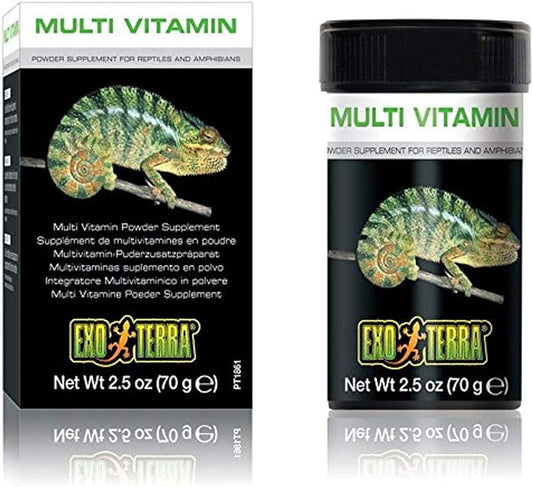 Exo Terra Multi Vitamin Powder Supplement for Reptiles and Amphibians, 2.5 Oz., PT 1861