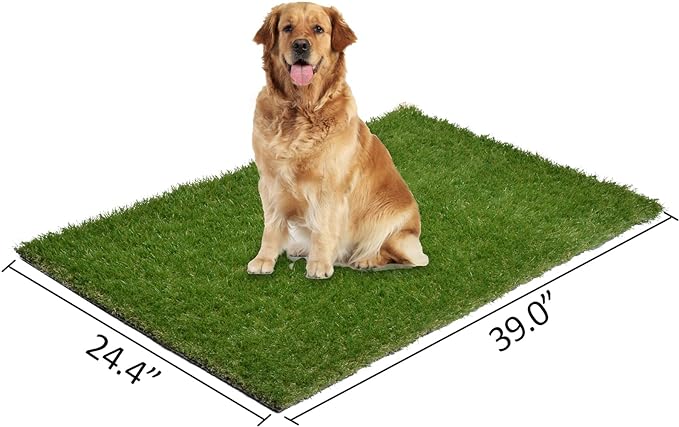 Dog Grass Large Patch Potty, Artificial Dog Grass Bathroom Turf for Pet Training, Washable Puppy Pee Pad, Perfect Indoor/Outdoor Portable Potty Pet Loo (Replacement Grass for 41"X26.8" Tray)