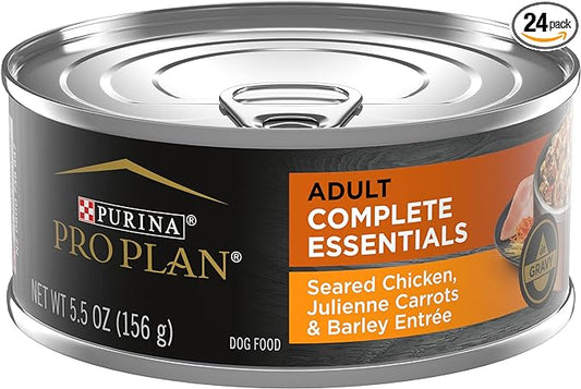 Purina Pro Plan High Protein Dog Food Gravy, Seared Chicken Entree - (Pack of 24) 5.5 oz. Cans