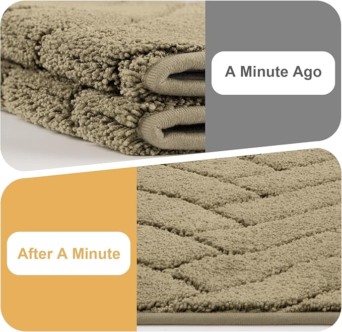 Tindbea Dog Mat for Muddy Paws,Absorbs Moisture Dirt Non-Slip Washable Mud Mat for Dogs,Soft Rubber Backing Front Inside Pet Rug for Entryway, Mud Dog Paws, Patio(24"x59",Latte)