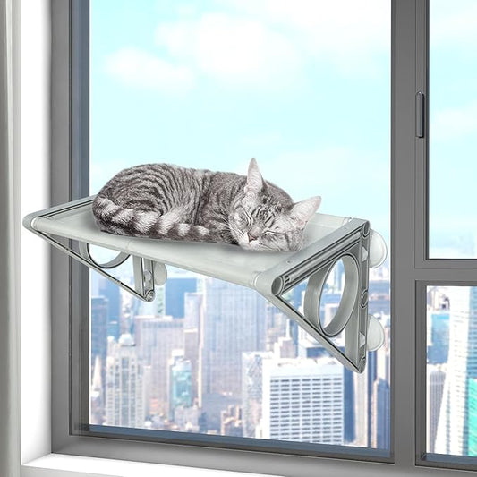 Cat Window Perch,Sturdy and Stable Cat Bed,Easy to Adjust Cat Window Hammock Suitable for Most Cats,Cat Hammock for Window