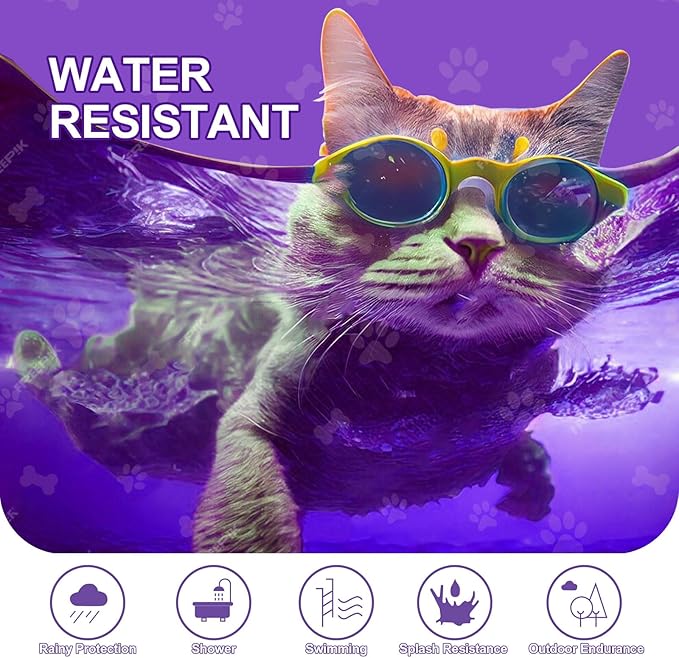 Calming Collar for Cats, 4 Pack Cat Calming Collar, Effective Relief Ancxiety Stress Cat Pheromone Collar, Water-Resistant & Adjustable Cat Calming Collar Fits Cats, Purple