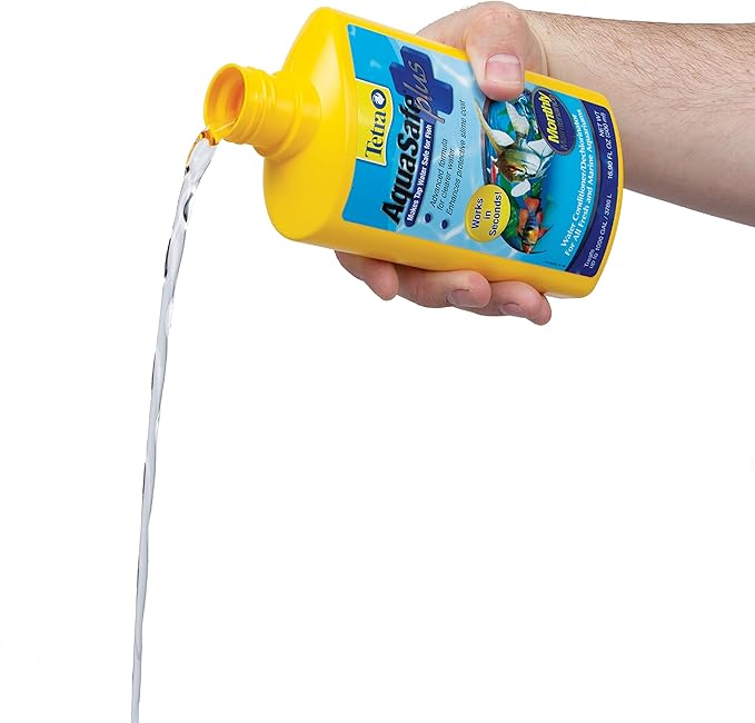 Tetra AquaSafe Plus 16.9 Ounces, aquarium Water Conditioner And Dechlorinator