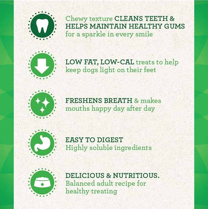 Greenies Weight Management Large Natural Dog Dental Care Chews Weight Control Dog Treats, 27 oz. Pack (17 Treats)