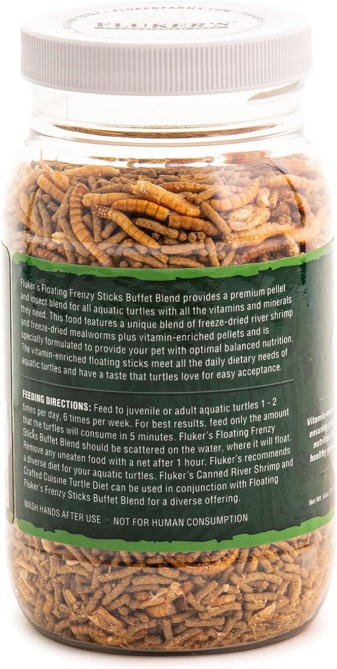 Fluker's Aquatic Turtle Buffet Blend Feeding Frenzy Sticks, 6 oz