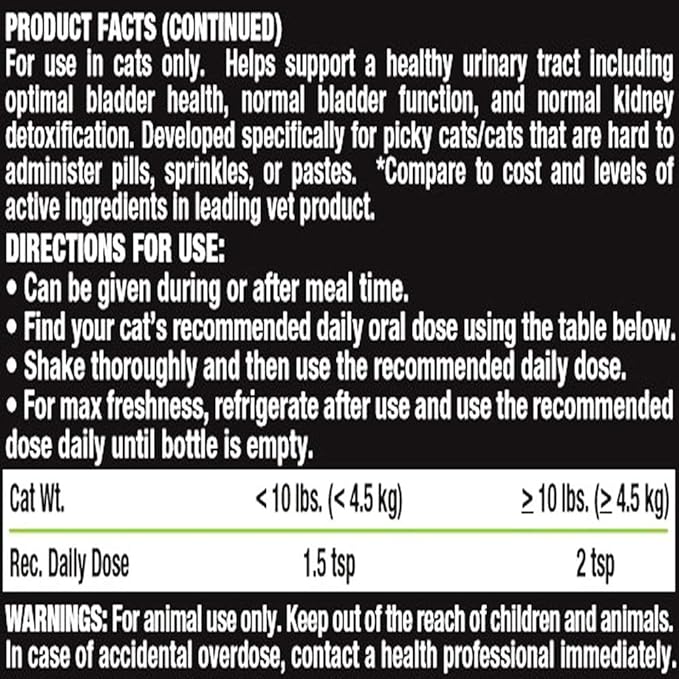 Feline Kidney & Bladder Advanced Formula, Chicken Flavor, 8 oz