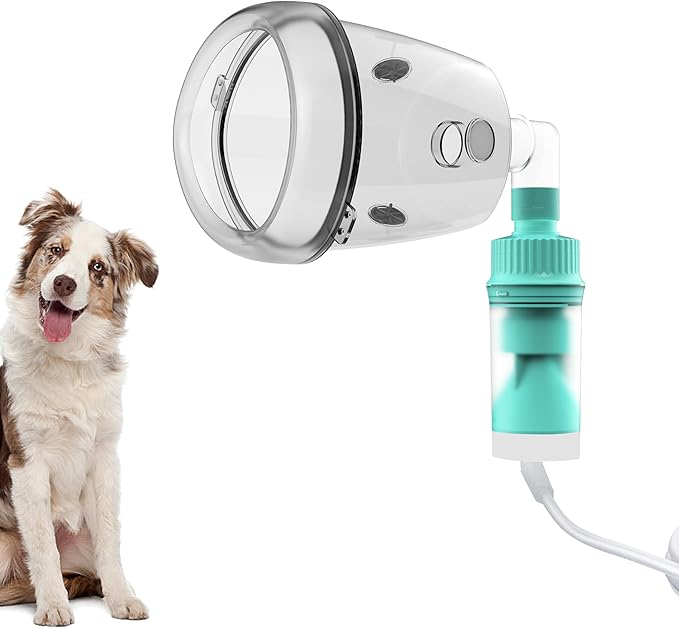Lying Down Nebulizer Cup and Inhaler Mask for Cats and Small Dogs, Oxygen Mask for Pets (No Nebulizer Device) (M)