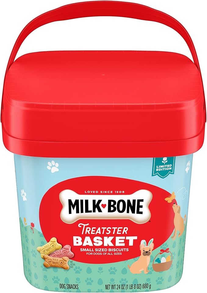 Milk-Bone Limited Edition Easter Treatster Basket Dog Treats, 24 Ounce Pail