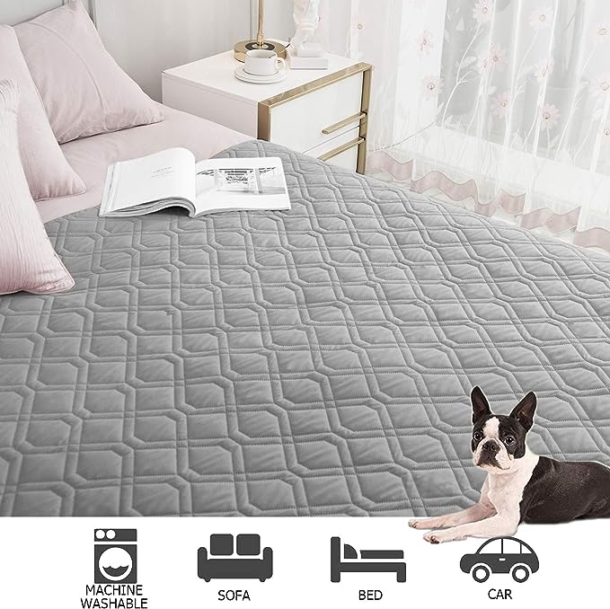 Ameritex Waterproof Blanket Reversible Dog Bed Cover Pet Blanket for Furniture Bed Couch Sofa