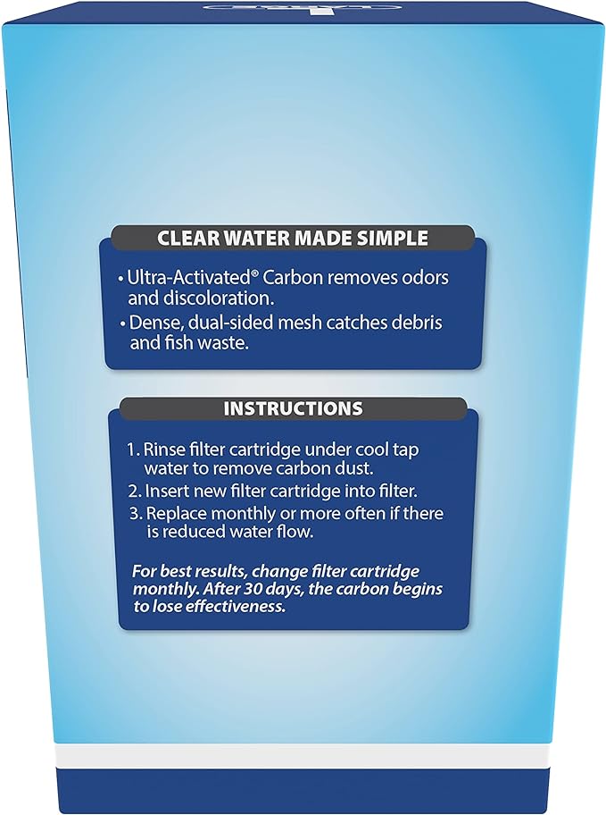 Tetra Whisper Bio-Bag Filter Cartridges For Aquariums - Ready To Use BLUE, Large, 3 Count (Pack of 1)