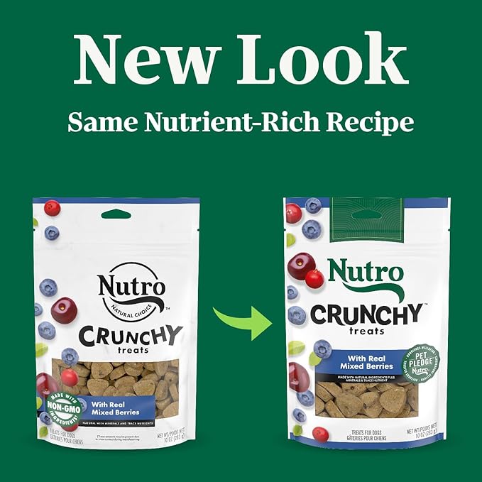 Nutro Crunchy Dog Treats With Real Mixed Berries, 10 oz. Bag