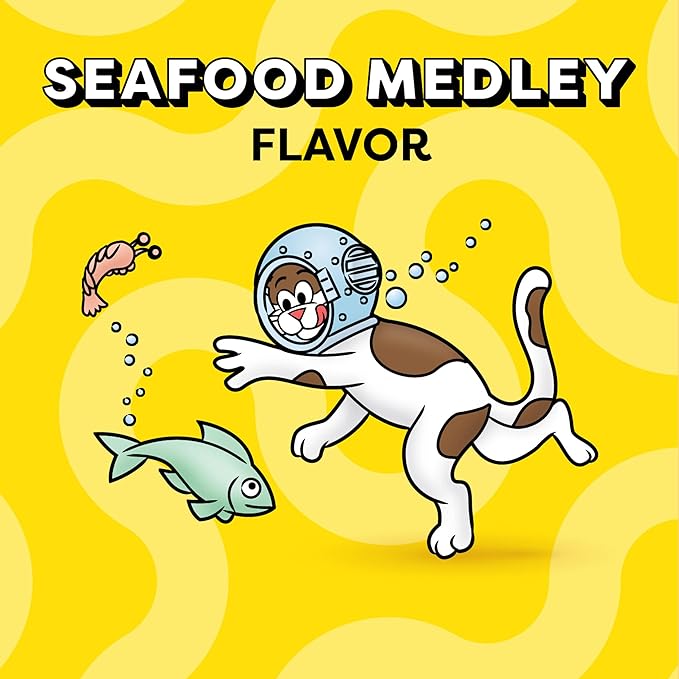 Temptations Classic Treats for Cats Seafood Medley Flavor 6.3 Ounces (Pack of 10)