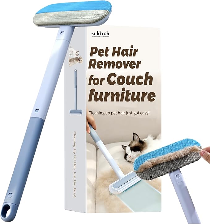 Pet Hair Remover for Couch, Durable, Reusable, Washable Lint Cleaner for Dog and Cat Hair, Gentle on Furniture, Effective on Carpets, Clothing, Bedding