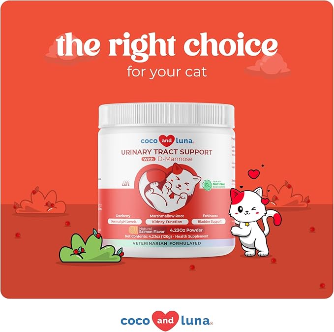 Cranberry for Cats - Incontinence Support, Urinary Tract Support, Cat UTI, Bladder Support, 120g Powder (for Cats)
