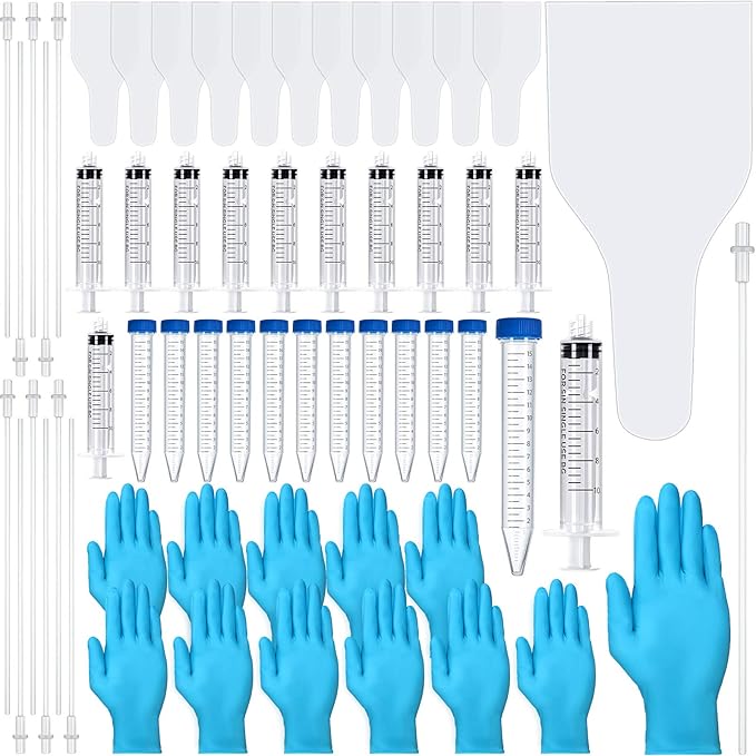Weewooday 60 Pieces AI Artificial Insemination Dog Breeding Kit Artificially Inseminate Dog Kit Disposable Canine Artificial Insemination Cones Dog Semen Collection Bag for Dog Pet Breeding