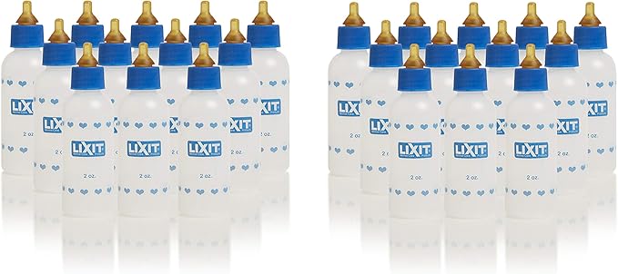 Lixit 2oz Nursing Bottle for Kittens Small Puppies, and Small Animals (2oz, Pack of 24)