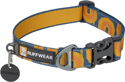 Ruffwear, Crag Dog Collar, Reflective and Comfortable Collar for Everyday Use, Canyon Oxbow, 20"-26"