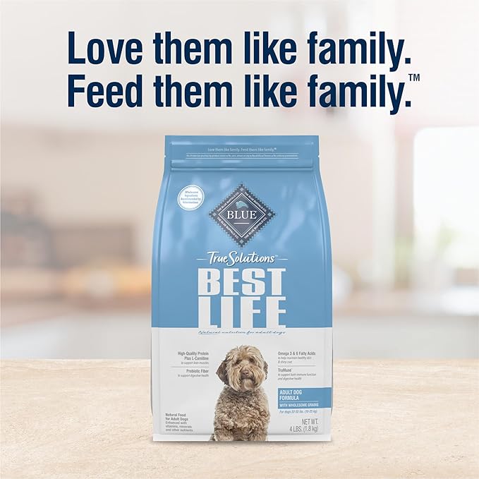 Blue Buffalo True Solutions Best Life Natural Dry Food for Adult Dogs, Chicken, 24-lb. Bag