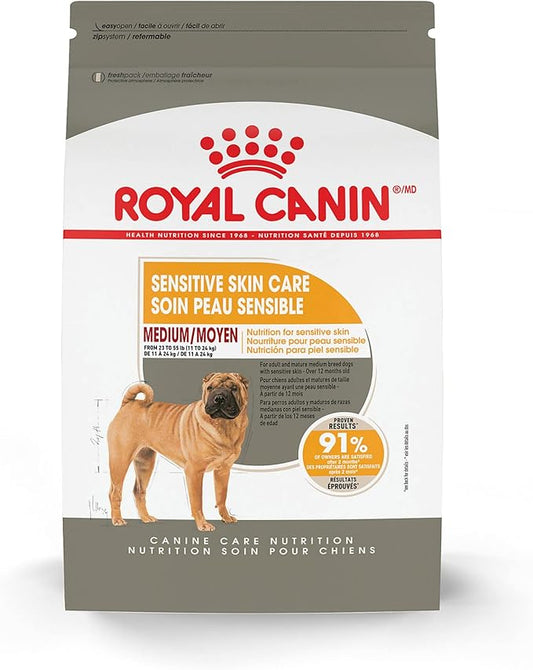 Royal Canin Medium Sensitive Skin Care Dry Dog Food, 17 lb bag