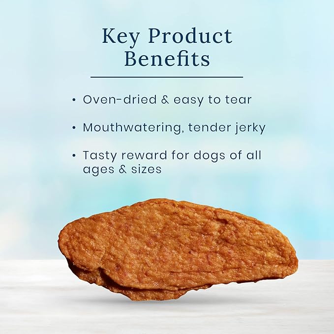 Blue Buffalo Nudges Jerky Cuts Natural Dog Treats, Duck, 10oz Bag