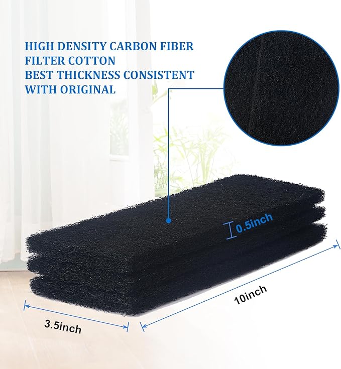 8 Pack Carbon Filters Compatible with Litter Robot 3 Replacement Filters for Absorbing Odors Control Damp from Pets and Keep Home Fresh
