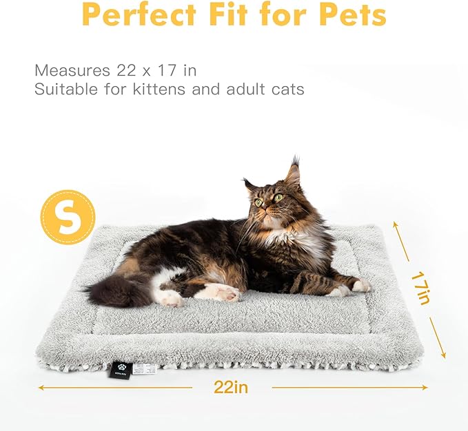 Self Heating Cat Pad Self Warming Cat Bed 22" x 17" Thermal Cat Mat Extra Warm Pet Mat for Outdoor and Indoor Large Kittens Small Puppy Pets