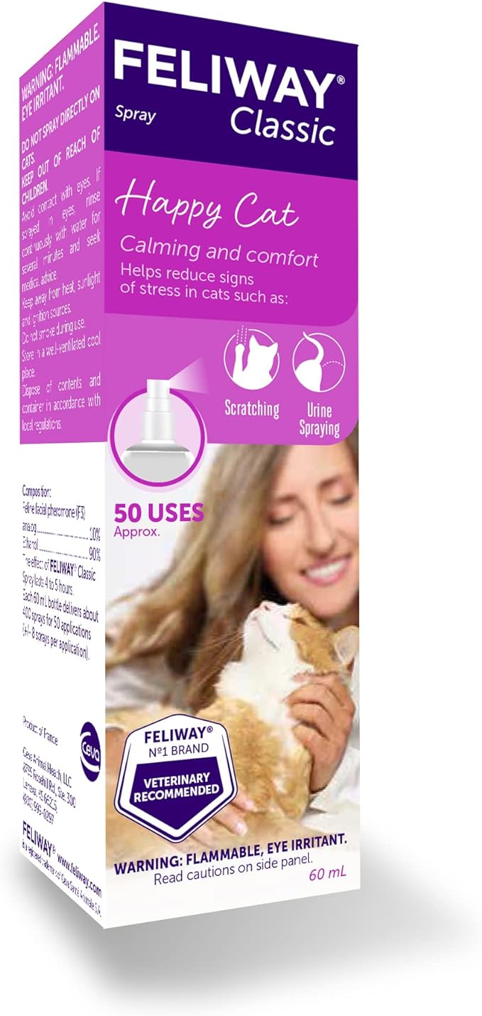 FELIWAY Classic Cat Calming Pheromone Spray (60 mL)