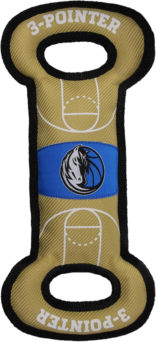 Pets First NBA Dallas Mavericks Field Toy. - Tough Nylon Pet Toy with Double Trim Stitching & Inner Squeaker, One Size