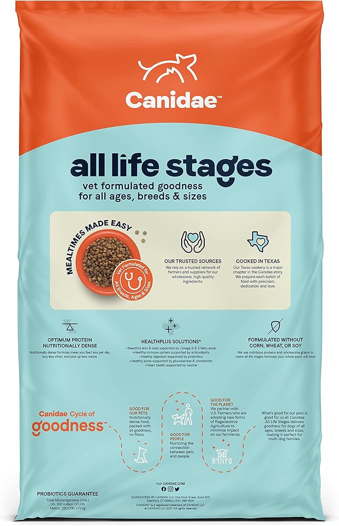 CANIDAE? All Life Stages Large Breed Formula with Turkey Meal & Brown Rice Dog Dry 27 lb.