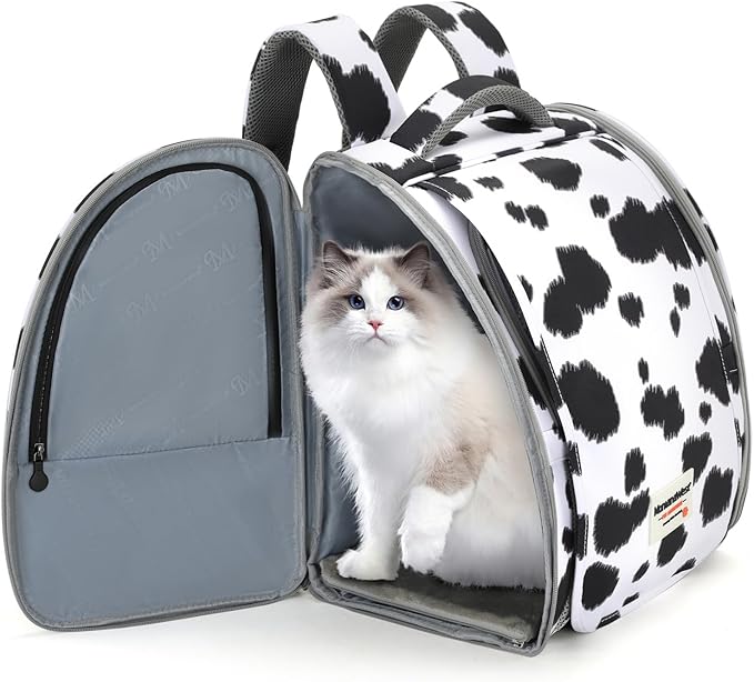 Montana West Cat Carrier Backpack for Small Medium Dog & Puppies with Blackout Curtains for Outdoor Adventures Travel Bag