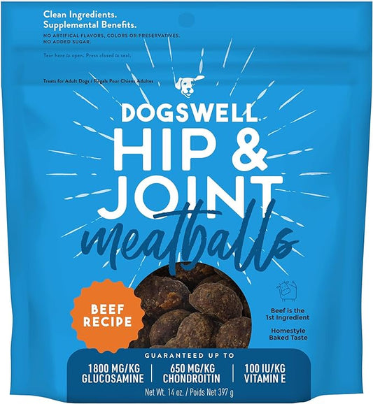 Dogswell Hip & Joint Beef Recipe Meatballs - 14 oz.