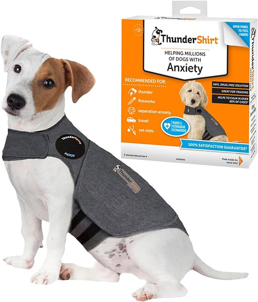 ThunderShirt for Dogs, Small, Heather Gray Classic - Dog Anxiety Relief Calming Vest