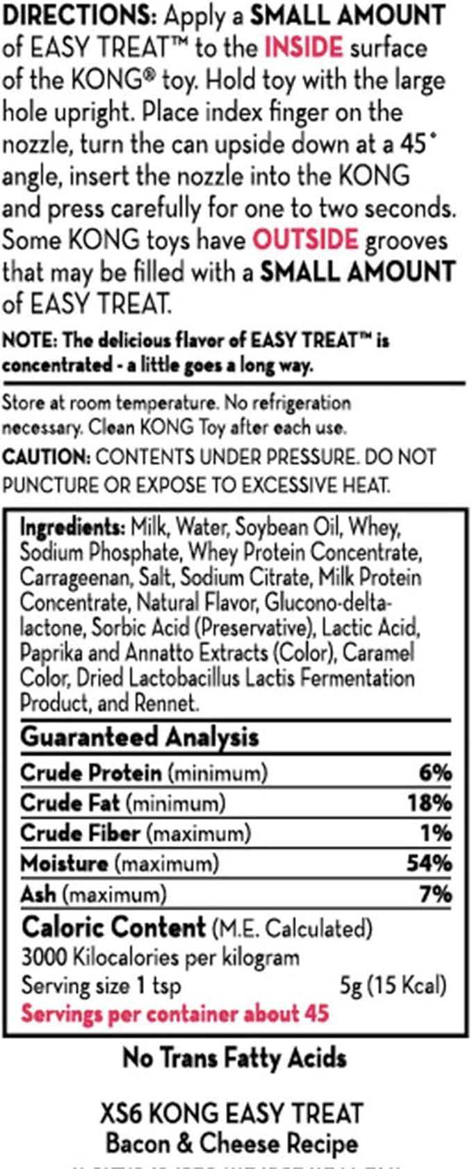 KONG - Snacks Easy Treat Bacon & Cheese Combo Pack - Easy Treat Dog Paste for Slow Feeder Lick Mats - Dog Treat Filler - 7 oz and 8 oz, Bacon & Cheese - Small Dogs